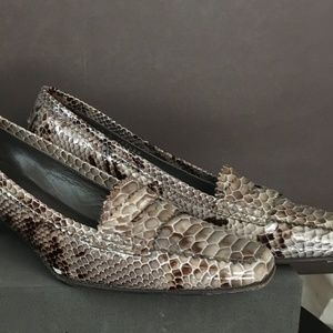 Donald J Pliner Saba Python Snakeskin Loafer